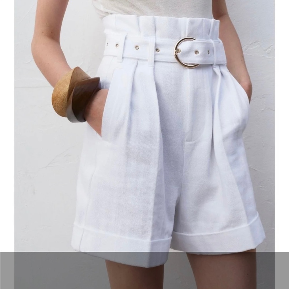 ZARA PAPERBAG SHORTS NWT